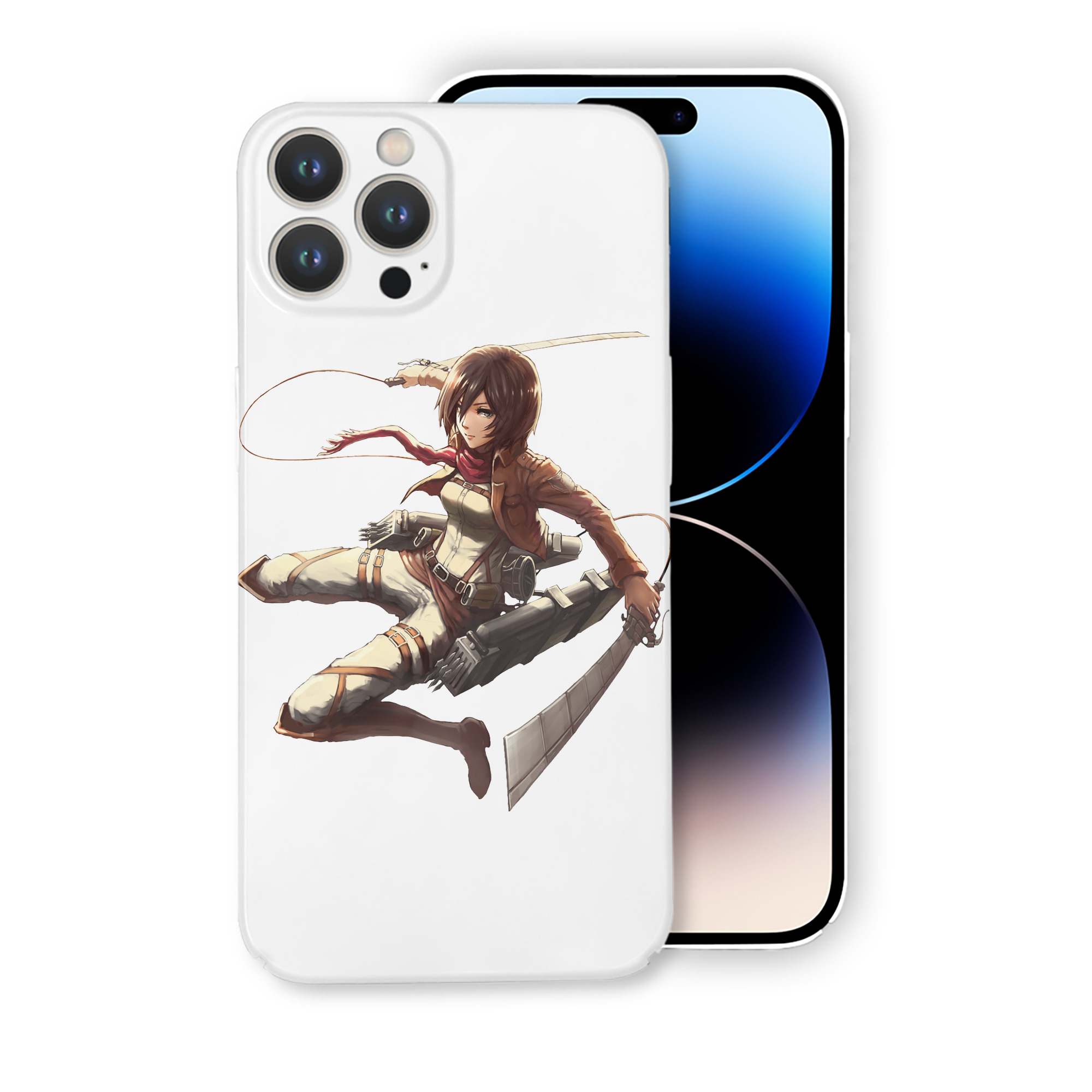 （画像用） 進撃の巨人 ミカサ·アッカーマン Attack on Titan Mikasa Ackerman 【iPhone 14シリーズ対応】ハードケース